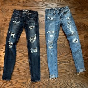 American eagle ripped jeans